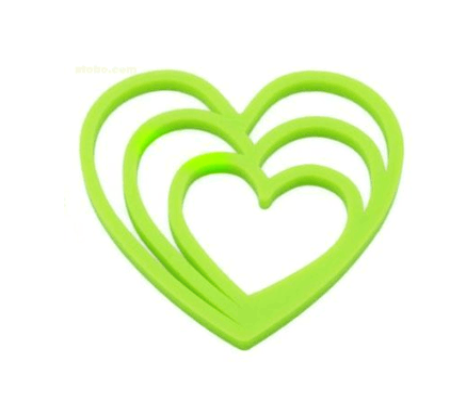 個性心形硅膠墊